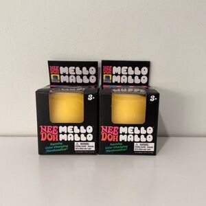 Nee Doh Mello Mallo Squishy Color Changing Marshmallow lot of 2